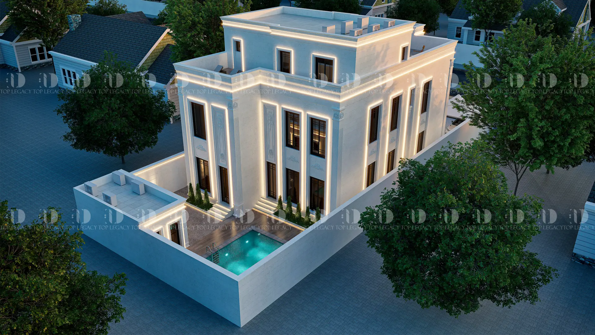 Luxury Exterior Light View (5)